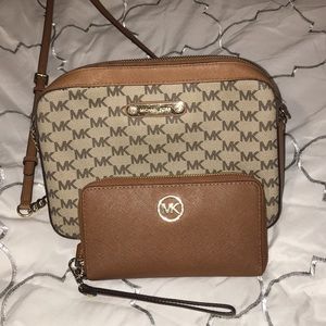 Michael Kors purse and wallet